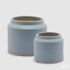 Edg - Vaso cachepot class in ceramica colore azzurro| Rohome | Rohome