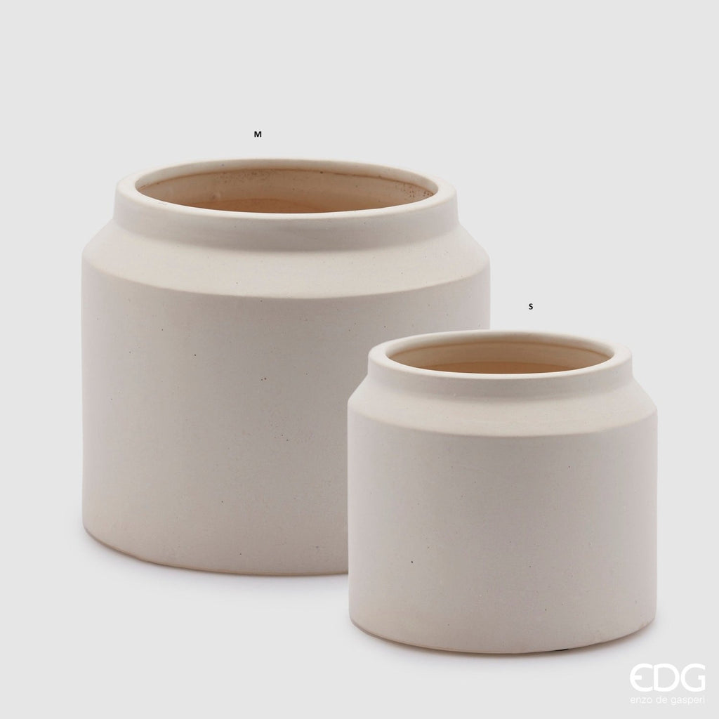 Edg - Vaso cachepot class in ceramica colore bianco | Rohome | Rohome
