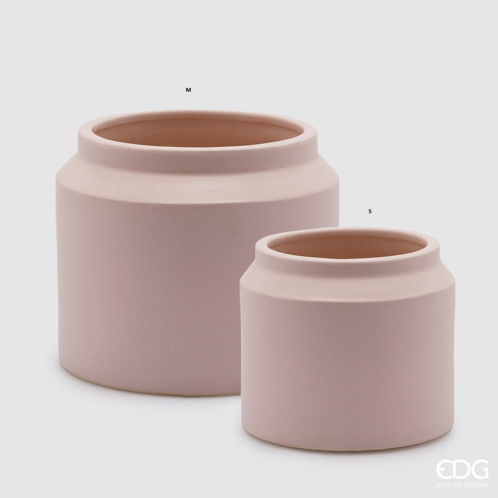 Edg - Vaso cachepot class in ceramica colore light pink | Rohome | Rohome
