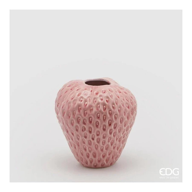 Edg - vaso chakra fragola rosa h.21 cm | rohome - Rohome