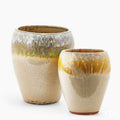 Edg - Vaso glaze bomb in terracotta bicolor con foro uso esterno | Rohome | Rohome