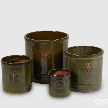 Edg - vaso glaze verde | rohome - Rohome