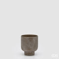 Edg - Vaso Lanzarote in terracotta bronzo con piede | Rohome | Rohome