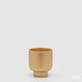 Edg - Vaso Lanzarote in terracotta gold con piede | Rohome | Rohome