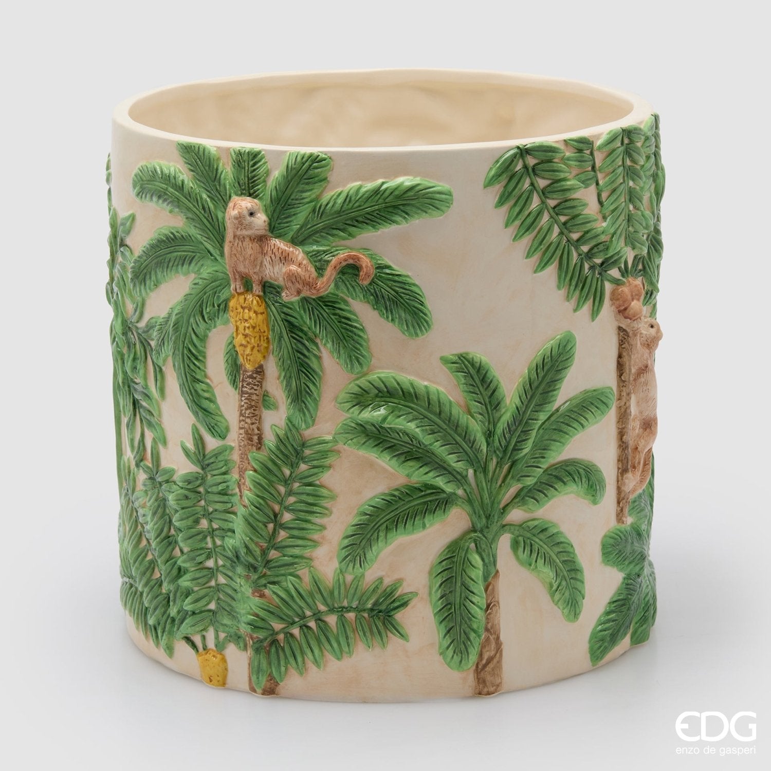 Edg - Vaso Palme cilindro H.32cm D.32cm | Rohome | Rohome