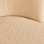 Poltrona in tessuto beige girevole | Rohome