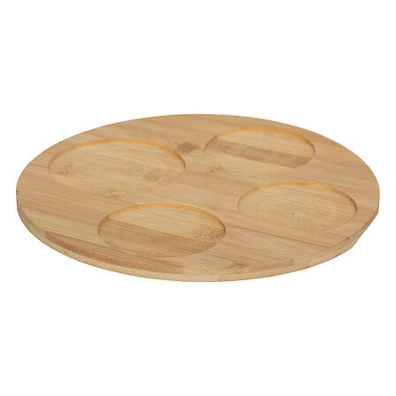 Set aperitivo con 4 ciotole e con vassoio in legno | Rohome