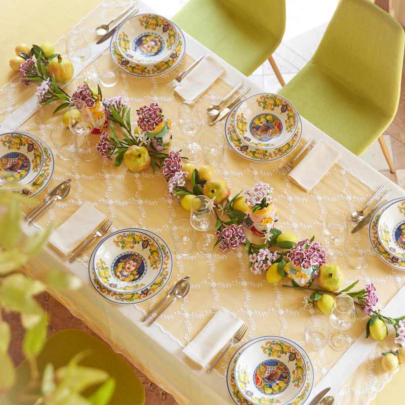 Edg - Piatto Caltagirone fondo Lui D. 29cm | Rohome