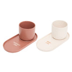 Set 2 Mug da caffè o capuccino con piattino | Rohome