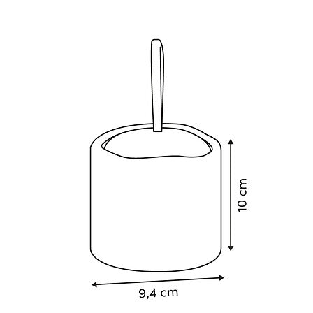 Porta cotone beige effetto pietra | Rohome