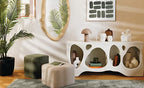 Pouf 2 in 1 colore grigio e verde | Rohome