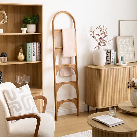 Vaso in gres colore beige collo stretto | Rohome