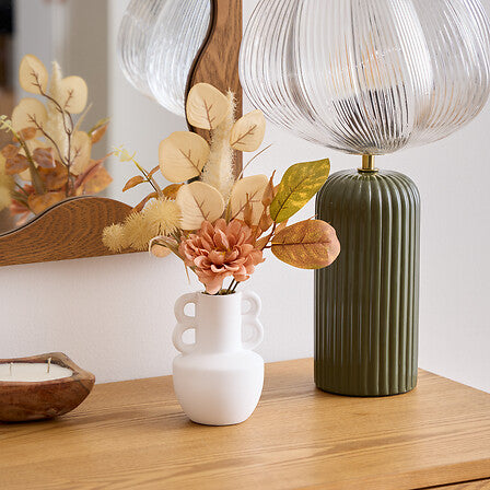 Vaso in ceramica con fiori secchi | Rohome