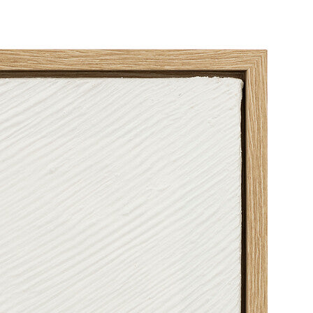 Tela dipinta 3d con cornice in legno chiaro | Rohome
