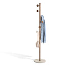 Appendiabiti in legno, acciaio e marmo h.175cm | rohome