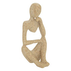 Set 3 statue in resina colore beige | Rohome