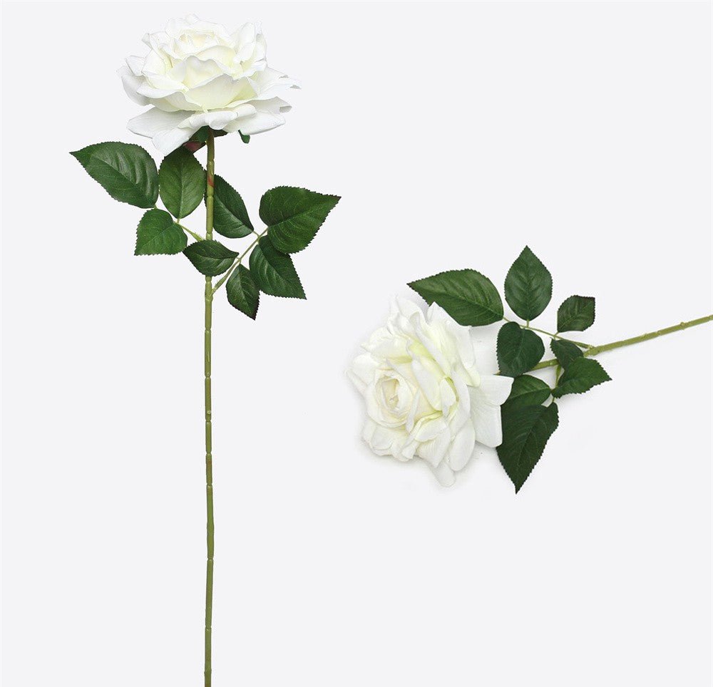 Fiore Artificiale rosa Bianca Real Touch | Rohome - Rohome