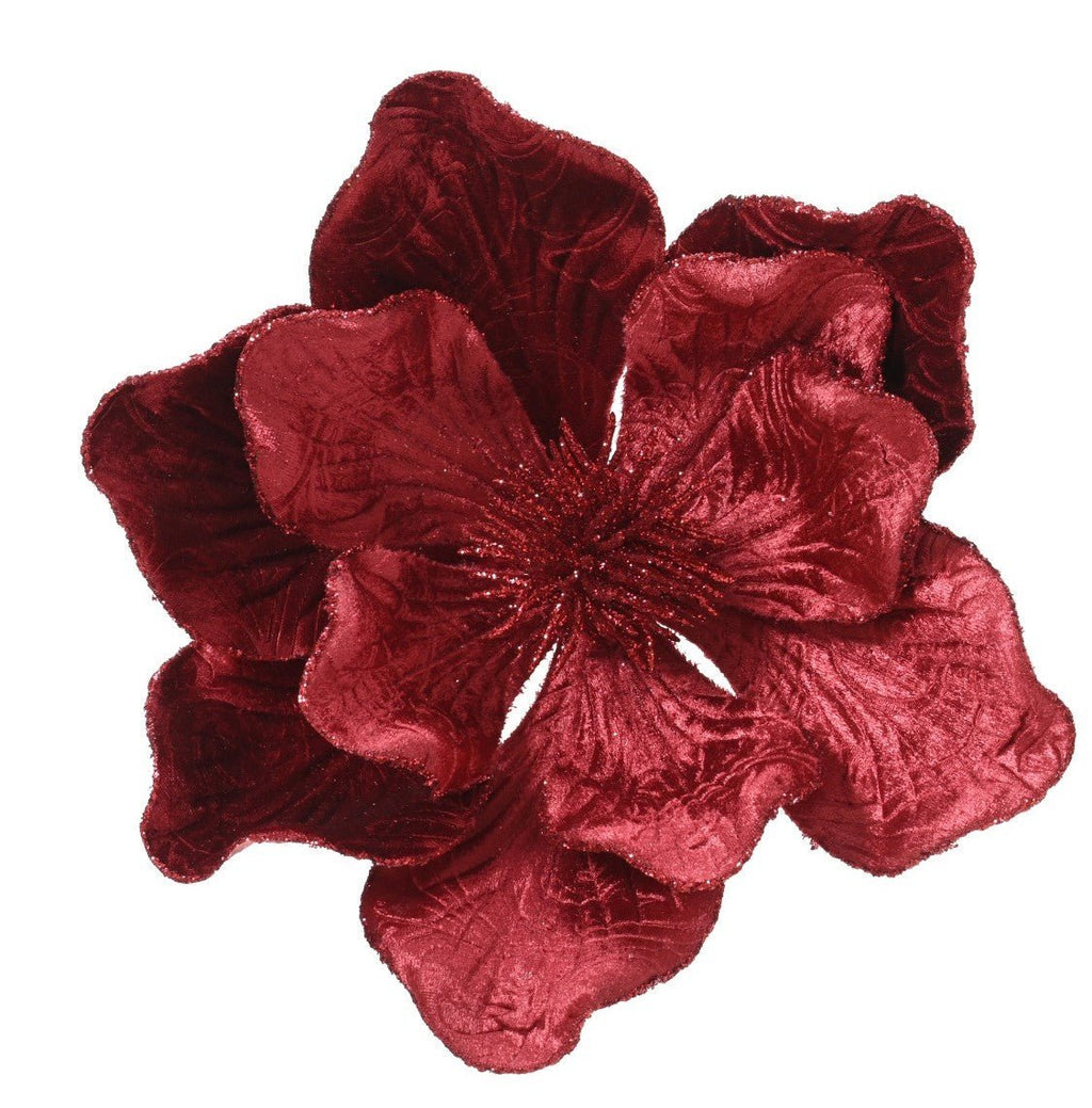 Fiore natalizio decorativo con clip | rohome | Rohome