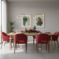 Fiori di Lena - Candeliere 4 fiamme natalizio rosso | Rohome | Rohome