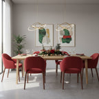 Fiori di Lena - Candeliere 4 fiamme natalizio rosso | Rohome | Rohome