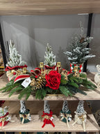 Fiori di Lena - Candeliere 4 fiamme natalizio rosso | Rohome | Rohome