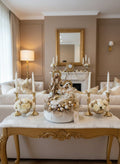 Fiori di Lena - Natività con base in velluto beige | Rohome | Rohome