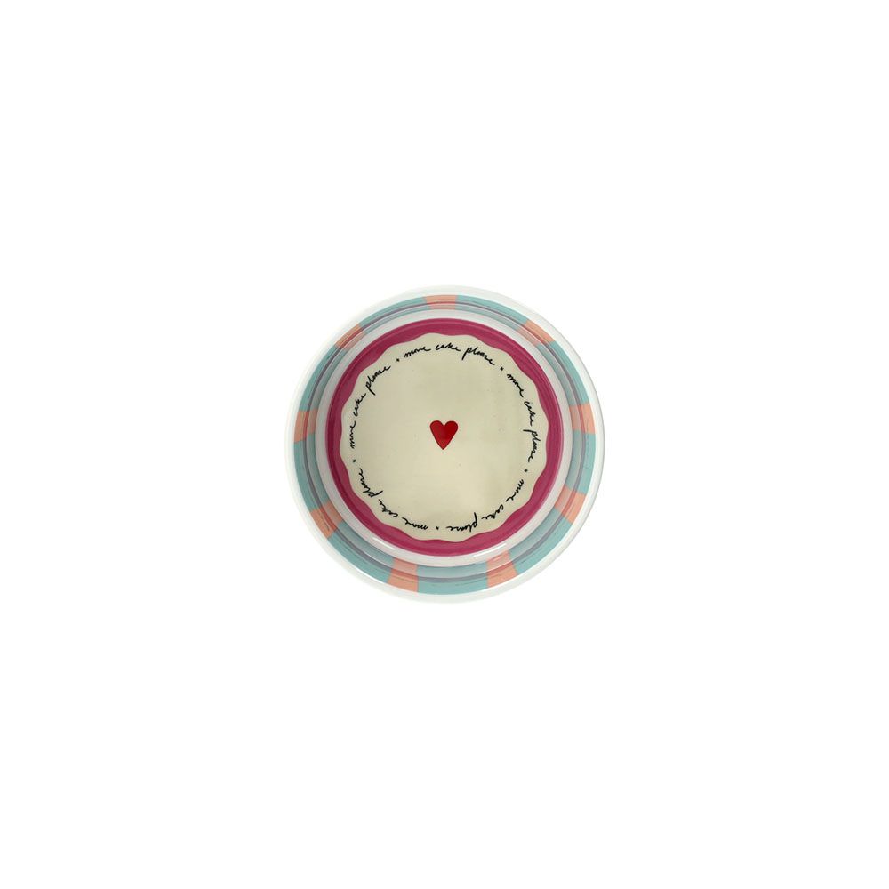 Fontebasso - Coppetta Cuore Madame New Bone China Multicolor | Rohome | Rohome