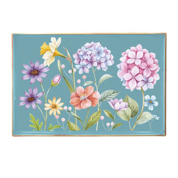 Fontebasso - vassoio rettangolare gerbera 40x26 | Rohome | Rohome