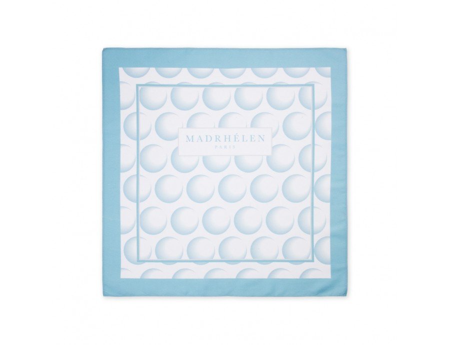 Foulard 50x50 bubble celeste e bianco | Rohome | Rohome