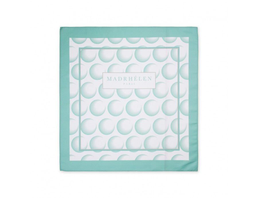 Foulard 50x50 bubble verde e panna | Rohome | Rohome
