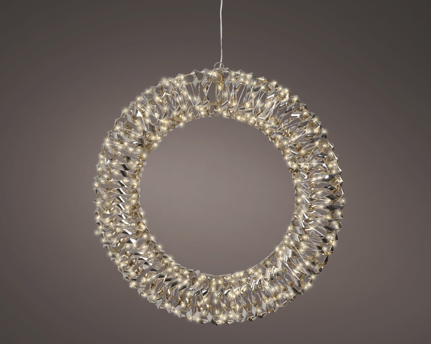 Ghirlanda con 600 micro led d.50cm effetto scintillante | rohome | Rohome