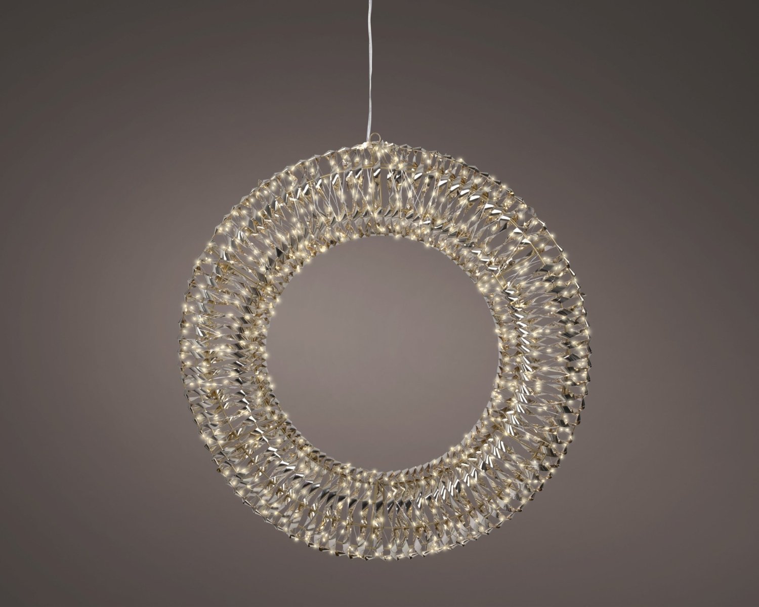 Ghirlanda con 960 micro led d.70cm effetto scintillante | rohome | Rohome