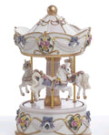 Bomboniera carillon giostra 19.5 in resina rosa | Rohome