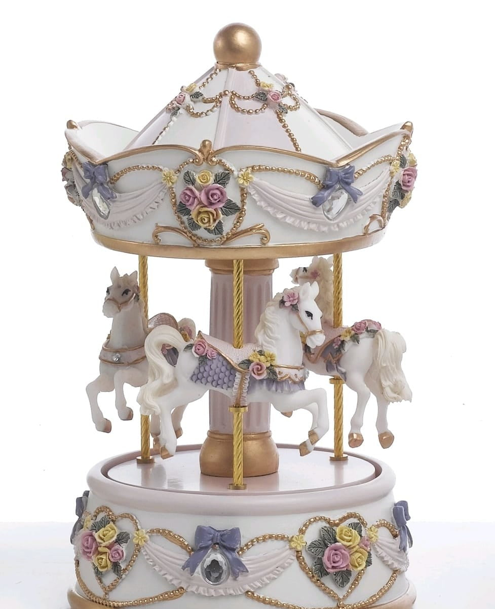 Pink carousel music box favor h13 | rohome