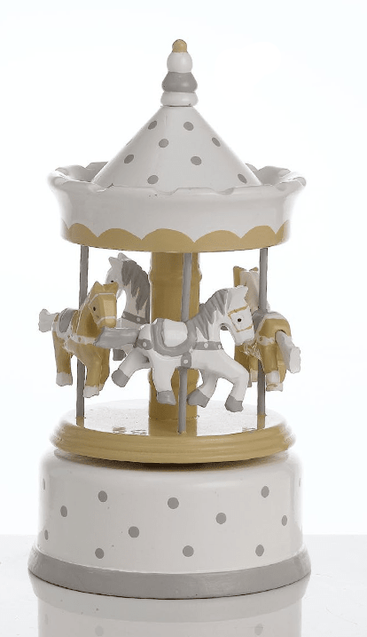 Giostrina carosello in legno h.20cm beige | Rohome | Rohome