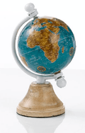 Globo mappamondo piccolo turchese h.9cm | Rohome | Rohome