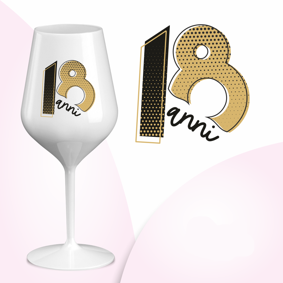 Calice in plastica personalizzato 18 anni | Rohome