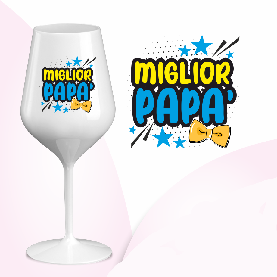 Calice in plastica personalizzato Miglior Papà | Rohome