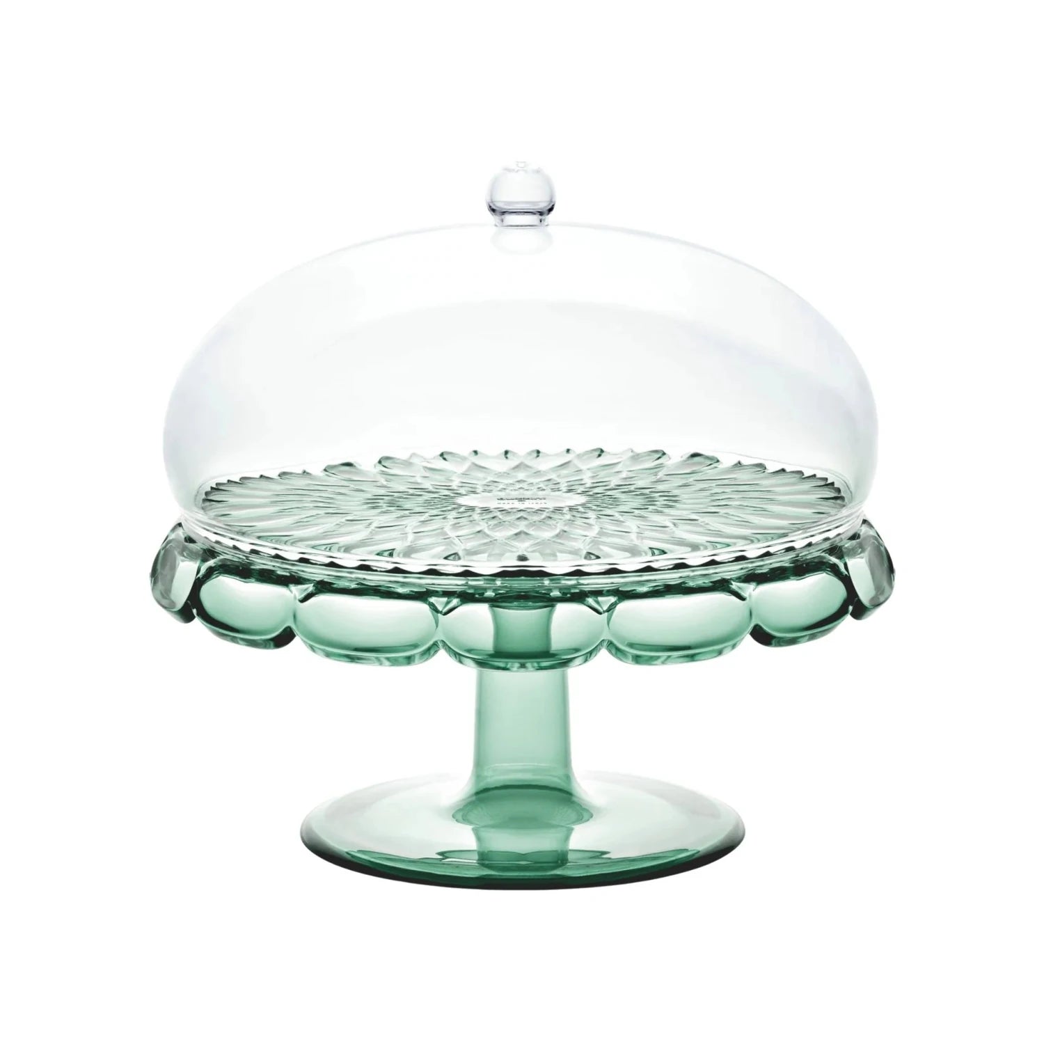 Guzzini - Alzata con campana Vanity verde trasparente | Rohome | Rohome