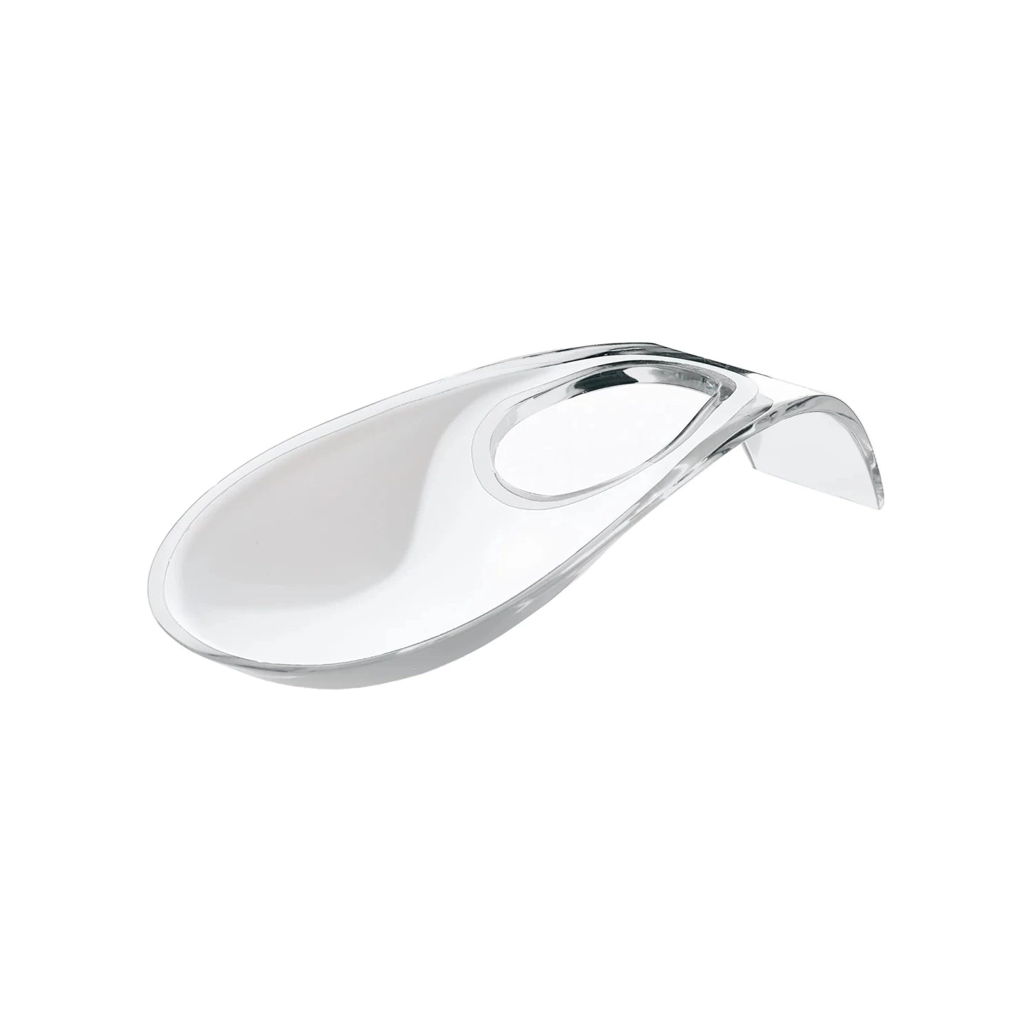 Guzzini - Poggiamestolo bicolore bianco trasparente | Rohome | Rohome