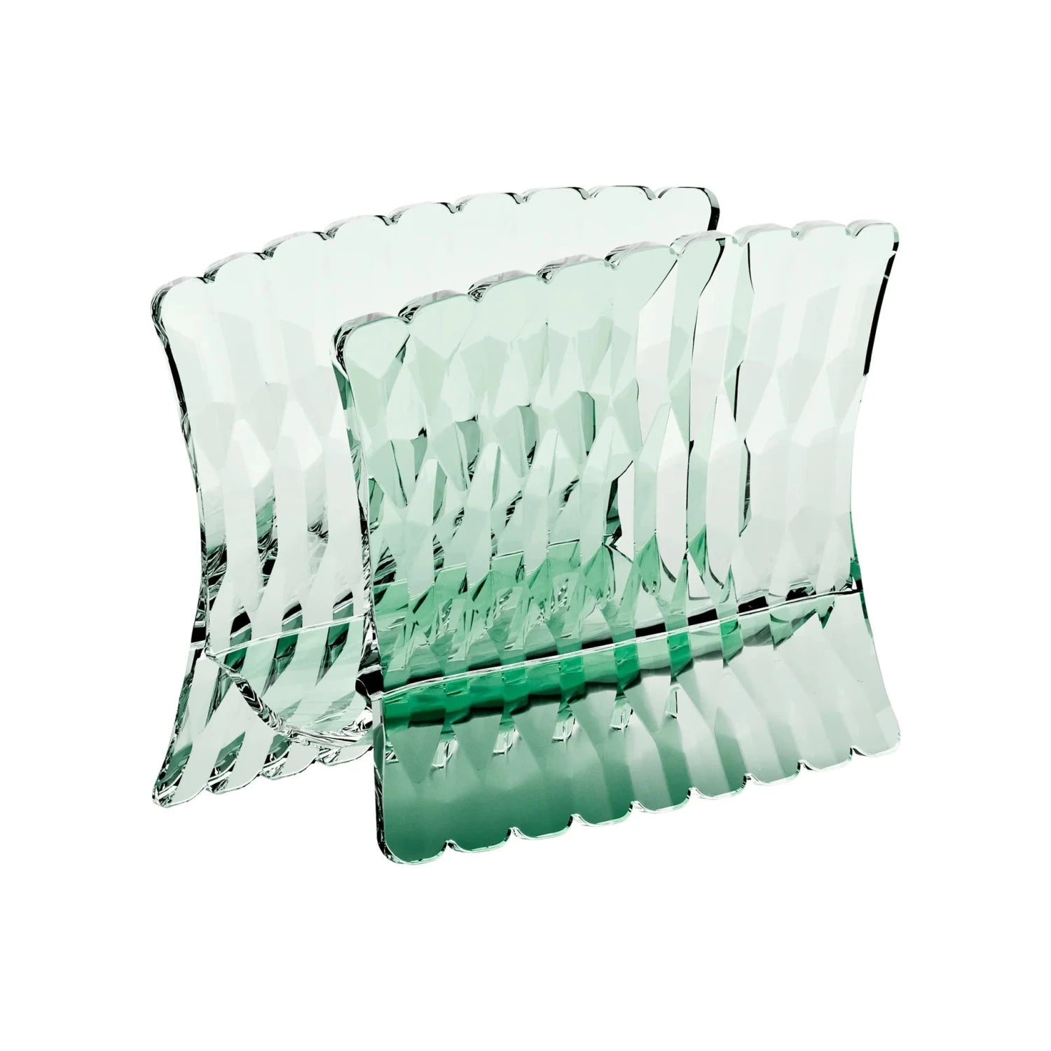 Guzzini - Portatovagliolo verticale Vanity verde trasparente | Rohome | Rohome