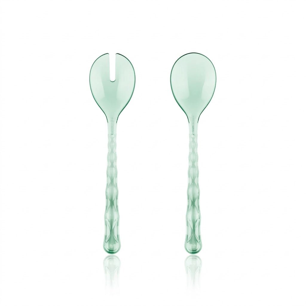 Guzzini - Posate per insalata Vanity verde trasparente | Rohome | Rohome
