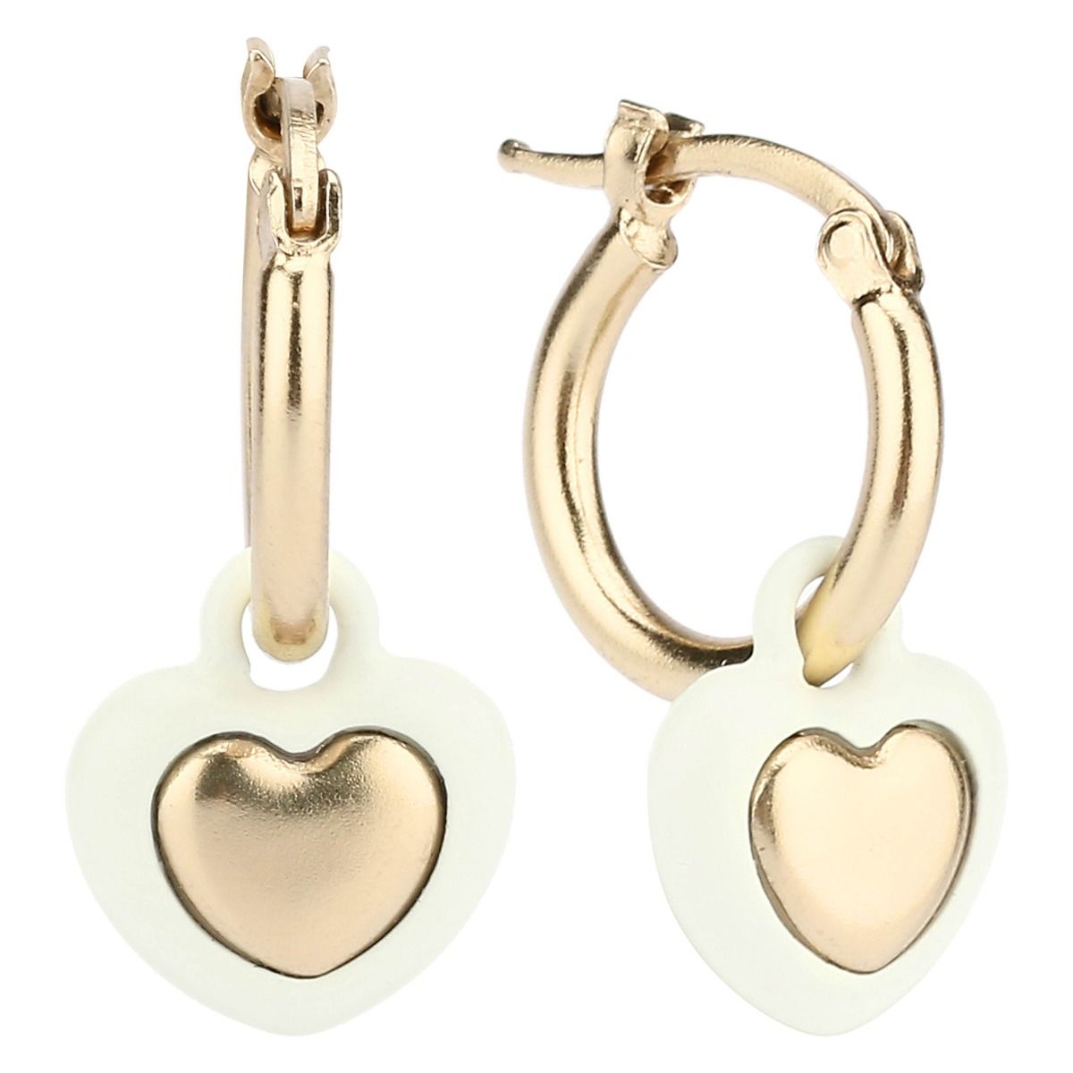 Thun - heart circle earrings | rohome