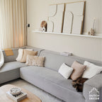 Cuscino arredo in velluto 30x50cm bianco| Rohome