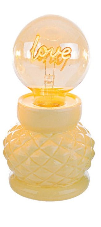 Lampada da tavolo con lampadina love | rohome