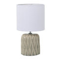 Lampada da tavolo in ceramica rombi verde light| rohome | Rohome