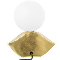 Lampada da tavolo in resina a forma di labbra | rohome - Rohome