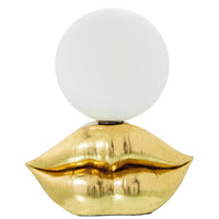 Lampada da tavolo in resina a forma di labbra | rohome - Rohome