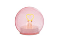 Lampada da tavolo led cuore con vetro rosa | Rohome | Rohome