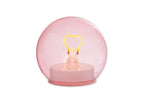 Lampada da tavolo led cuore con vetro rosa | Rohome | Rohome